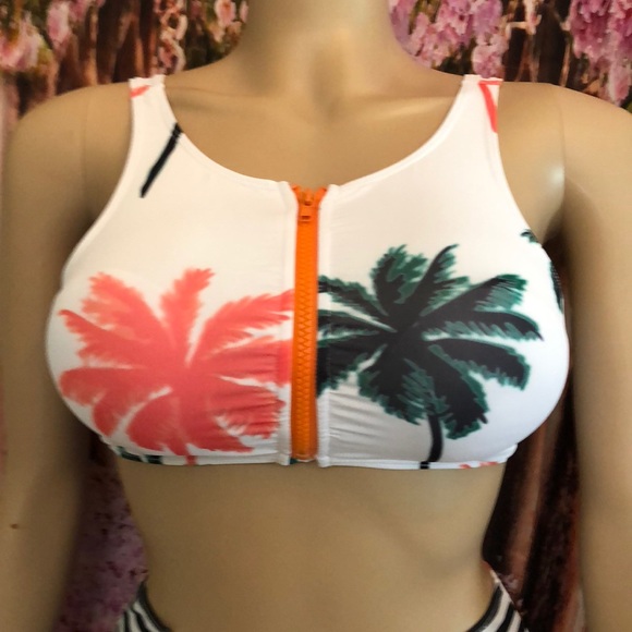 blooming Jelly Swimwear Other - BLOOMING JELLY ZIP TOP/ HIGH WAIST BOTTOM 2pc set